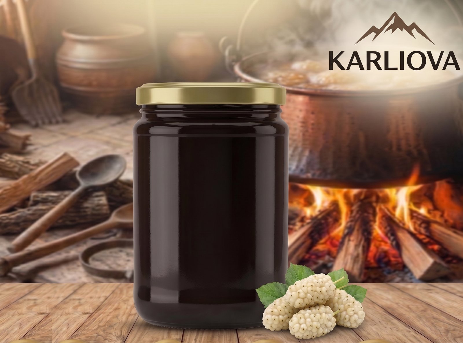 Odun Ateşinde Dut Pekmezi (Katkısız- 800g)