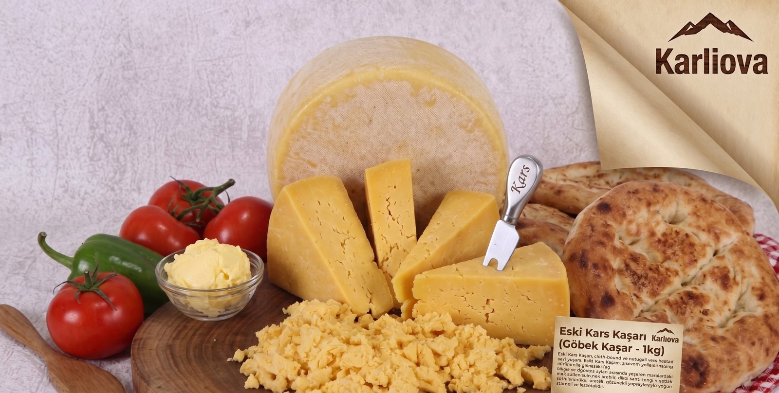 Eski Kars Kaşarı (Göbek Kaşar - 1kg)