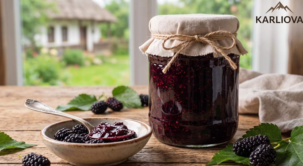Doğal Karadut Reçeli (Taneli - 700g)